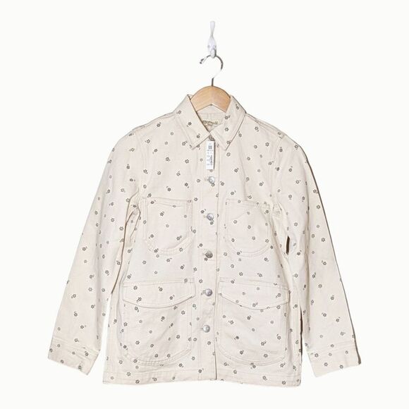 Madewell Denim Daisy Chore Jacket Classic Light Wash Workwear Style | XS NWT - Picture 6 of 11
